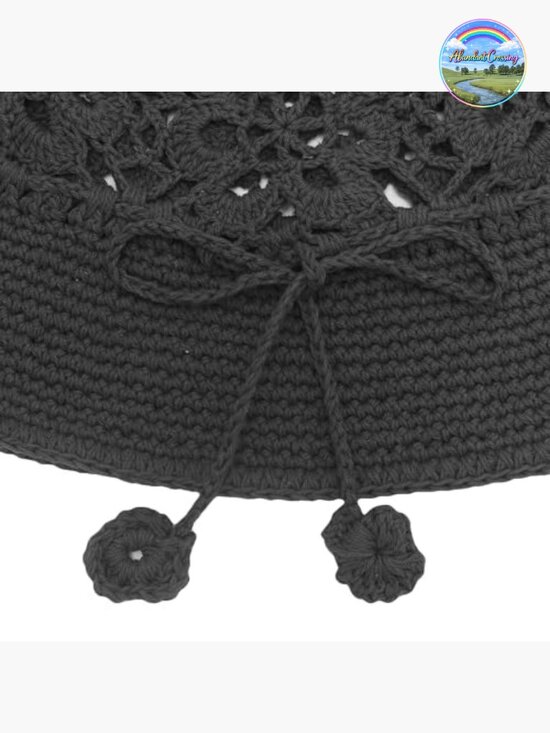 Handmade Crochet Knit Bucket Hat Floral Summer main image 6